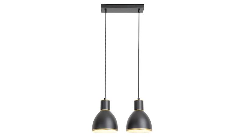 Lampa wisząca MACKENZIE czarna/złota 2xE27 5603 RABALUX