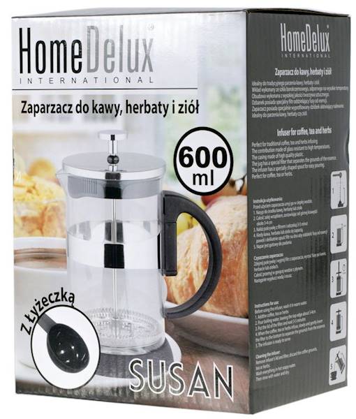 Zaparzacz do kawy SUSAN 600ml HD12164 HomeDelux