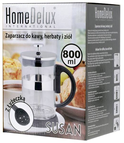 Zaparzacz do kawy SUSAN 800ml HD12165 HomeDelux