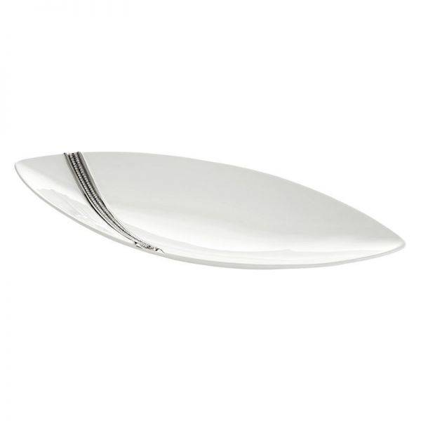 MISA MATI BIAŁA/SREBRNA 49,5x17X5,5cm 358898 EUROFIRANY