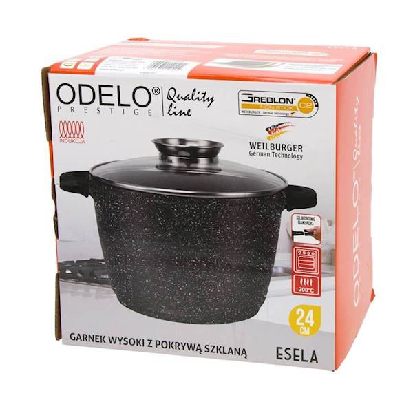 Garnek ESELA okrągły 5,5L 24/16,5cm wysoki OD1985 ODELO