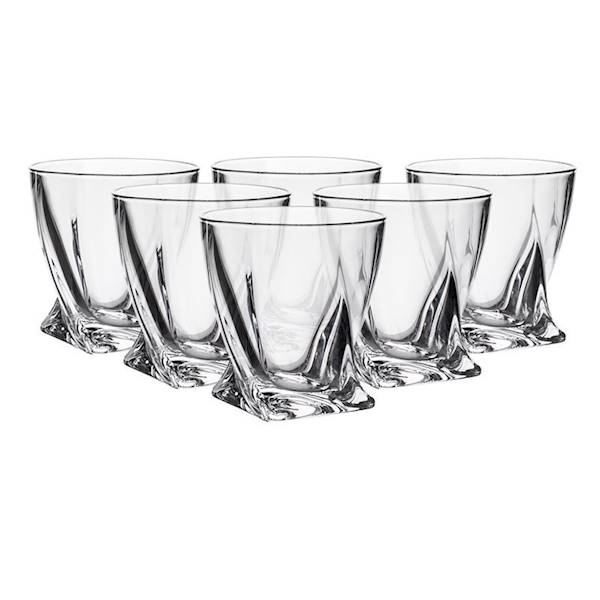 BOHEMIA QUADRO kryształowa szklanka 340ml 631640