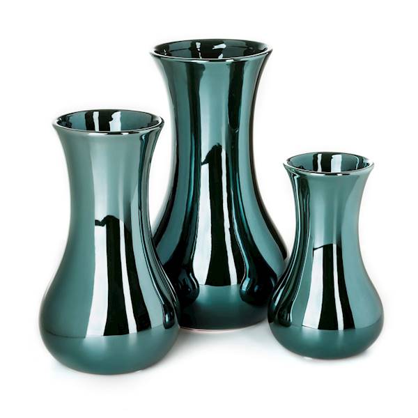 Wazon BENTO turkusowy 14x25cm 359430 EUROFIRANY