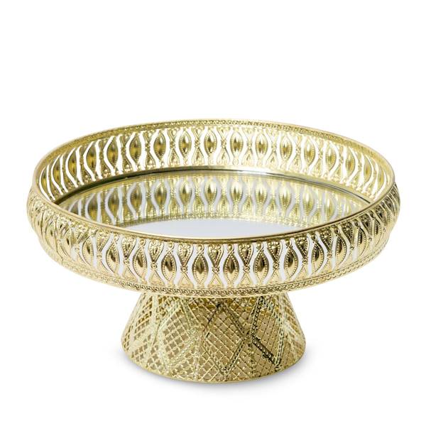 PATERA GLORI/PAT/01 27x27x14cm ZŁOTA+LUSTRO 392409 EUROFIRANY