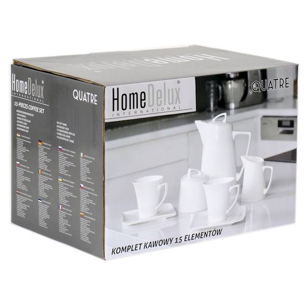QUATRE KPL. KAWOWY 15 EL. HOME DELUX HD12069
