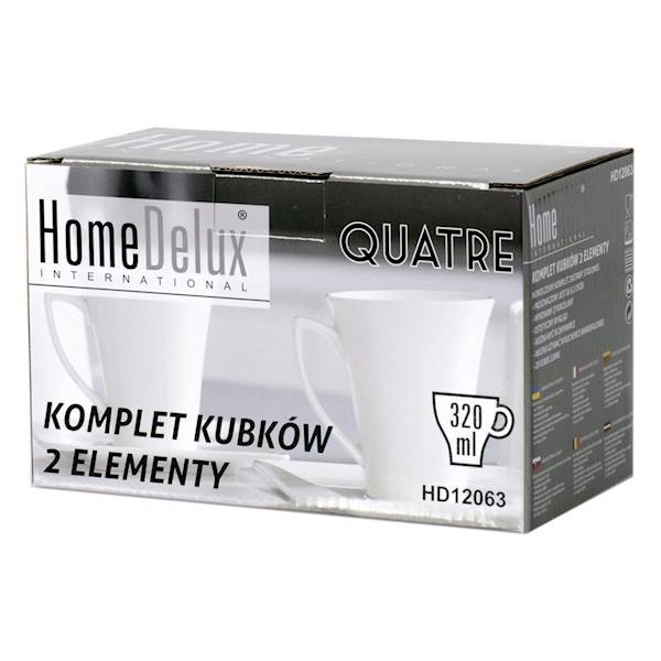 QUATRE KPL. KAWOWY 2 EL. HOME DELUX HD12063