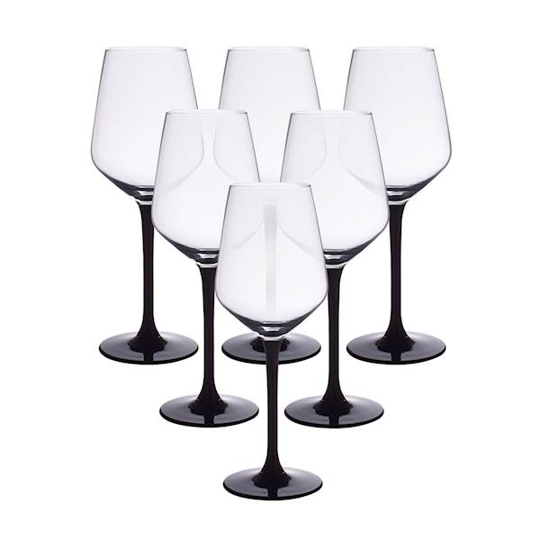 RUBIN BLACK kpl. 6 kieliszków do białego wina 390ml 0103006604 ALTOM