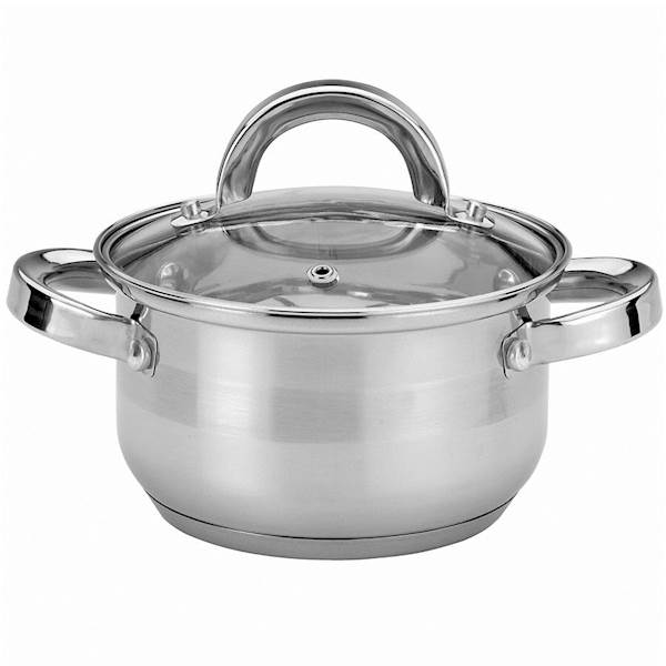 Garnek ROGER + szklana pokrywa 18cm 2L Tadar