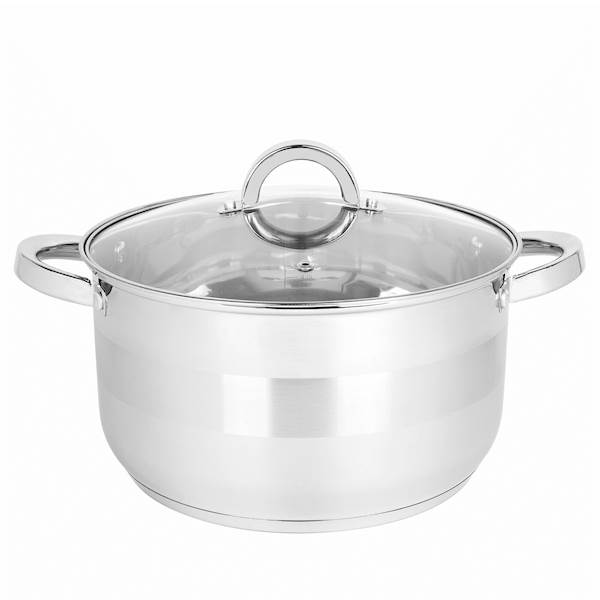 Garnek ROGER + szklana pokrywa 26cm 7,5L Tadar