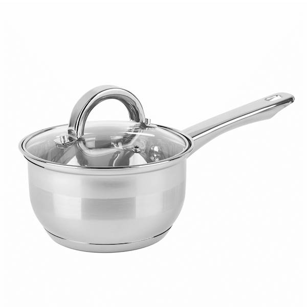 Garnek ROGER rondel + szklana pokrywa 14x8,5cm 1,2L Tadar