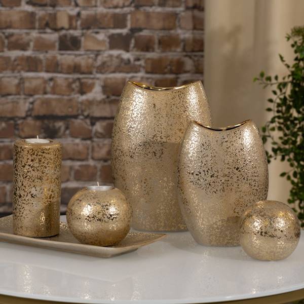 WAZON EDITA/WAZ/02 18x9x26cm ZŁOTY 401743 EUROFIRANY