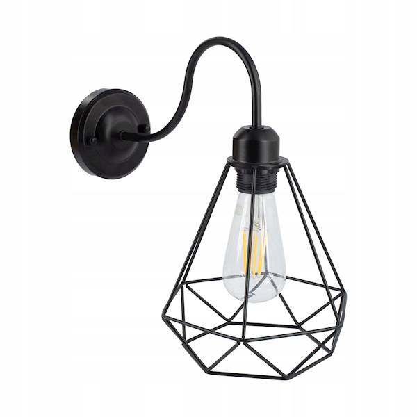 SMART KINKIET LOFT DIAMENT DRUTY 6103-1XE27 CZARNY