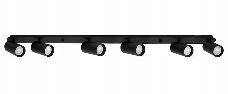 SMART LAMPA SPOT 6XGU10 LISTWA SM-125B 1632 CZARNA