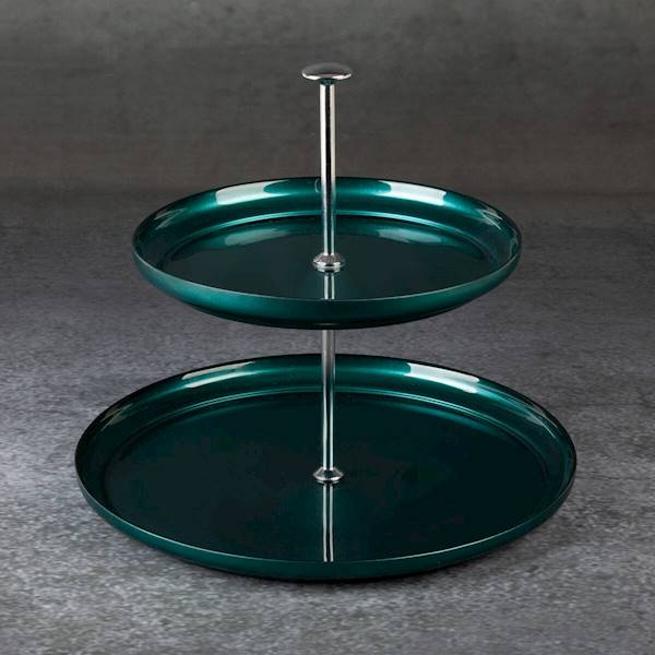 Patera ELENA/PAT/01 28x24cm turkusowa 404912  EUROFIRANY