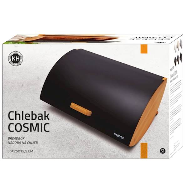 Chlebak Cosmic czarny 35x25x15,5cm Konighoffer