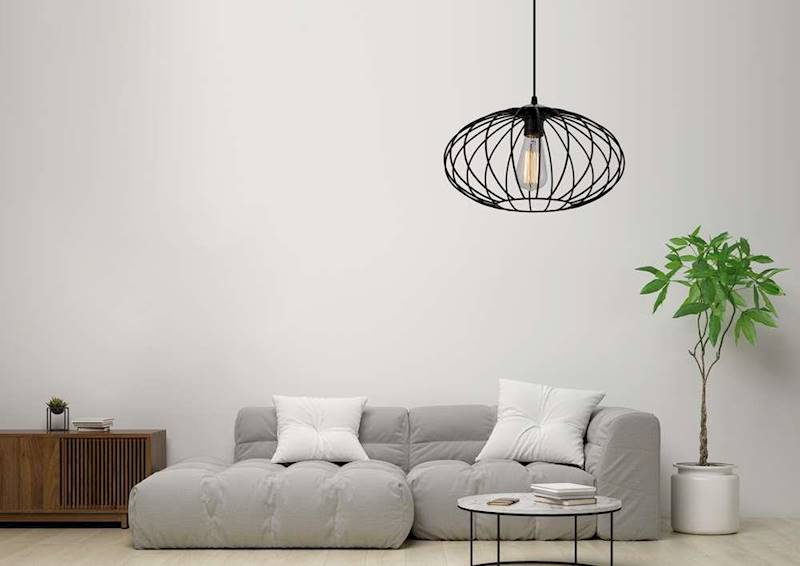 LAM.LPX0062/1 LAMPA WISZĄCA DRUCIAK CZARNY