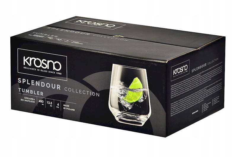 KROSNO SPLENDOUR 6 SZKLANEK NISKICH DO NAPOI 430ml