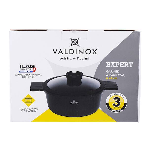 AM.VALDINOX EXPERT GARNEK 24CM+POKRYWA 4,5L