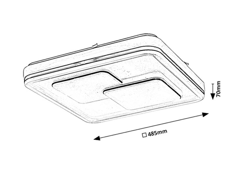 Plafon LED Hecate 40W  2604 Rabalux