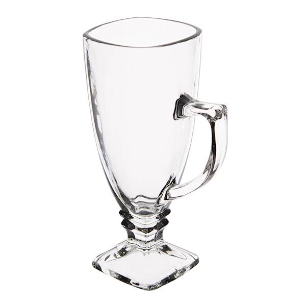GEO kubek szklany wysoki na stopce z uchem 260ml 0103003317 ALTOM
