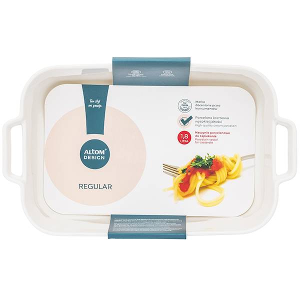REGULAR ceramiczne naczynie do zapiekania prostokątne 30x18x7cm 1,5l 01010052332 ALTOM