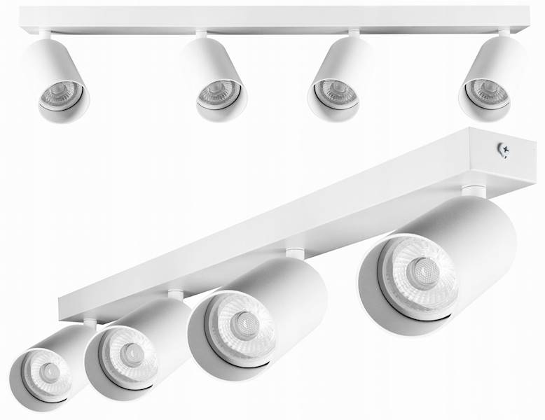 SMART LAMPA SPOT 4XGU10 LISTWA SM-124W 1664 BIAŁA