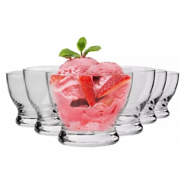 KROSNO PURE 6 PUCHARKÓW CZAREK DO LODÓW 260ml