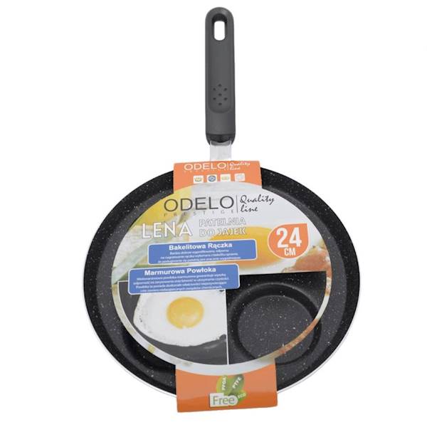 Patelnia LENA 24cm do jajek powłoka marmurowa OD1611 ODELO