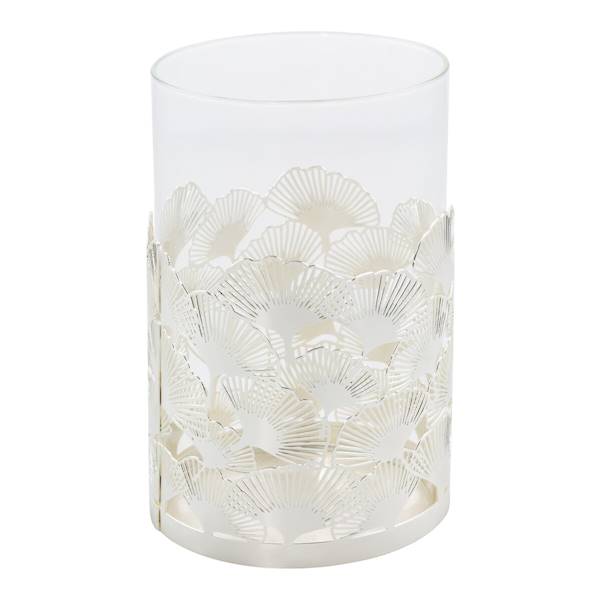 Świecznik  ARON/ŚWI/02 10x10x16cm srebrny 380154  EUROFIRANY