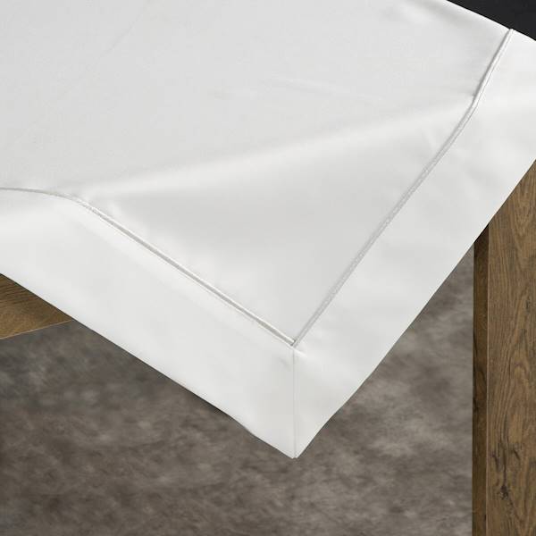 Serweta  MADELE 85x85cm biała+srebrna lamówka 371357  EUROFIRANY