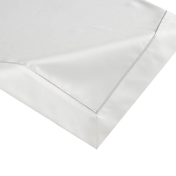Serweta  MADELE 85x85cm biała+srebrna lamówka 371357  EUROFIRANY