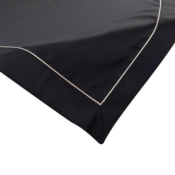 Serweta MADELE 85x85cm czarna+srebrna lamówka 392524  EUROFIRANY