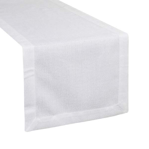 Bieżnik  STELLA/2 40x140cm biały 390400 EUROFIRANY