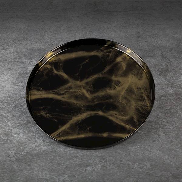 Patera  ADA/PAT/02 28x2cm czarna+złoto 404831 EUROFIRANY