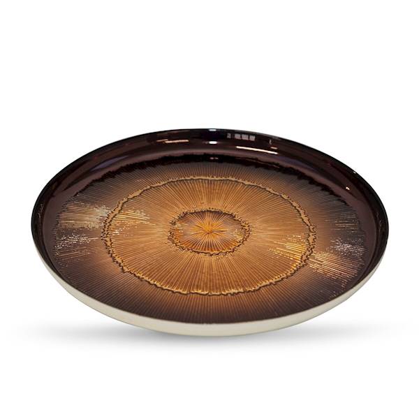 Patera BONITA/PAT/01 28x28x2cm brąz 382924  EUROFIRANY