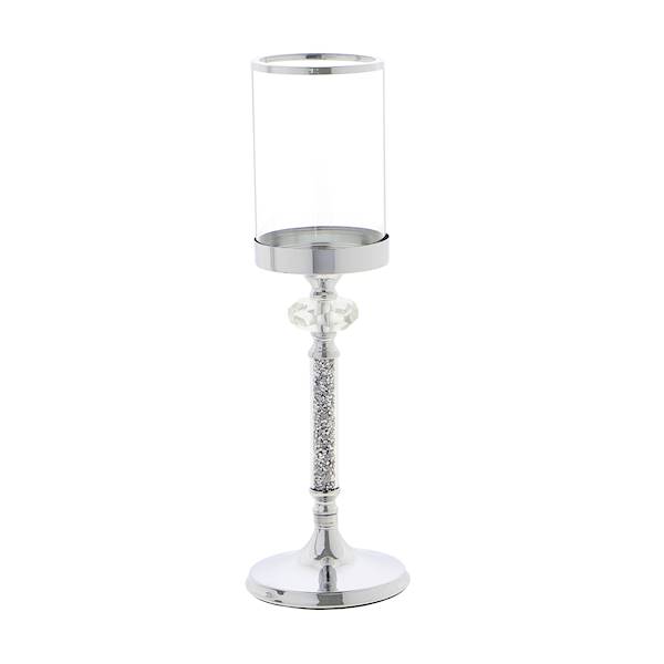 MESSA MSK237 ŚWIECZNIK MET.+SZKŁO FI13cm H=41,5cm