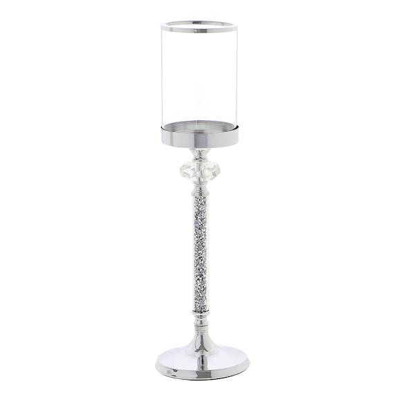 MESSA MSK238 ŚWIECZNIK MET.+SZKŁO FI13cm H=47cm