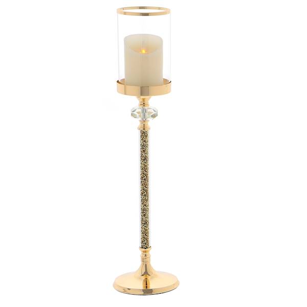 MESSA MSK239 ŚWIECZNIK MET.+SZKŁO FI13cm H=54cm