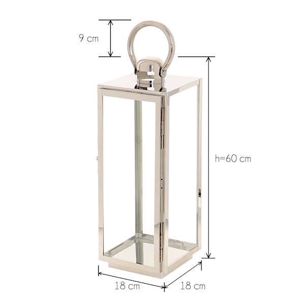 MESSA MSL1020M BLACK LATARNIA H=60CM CZARNA