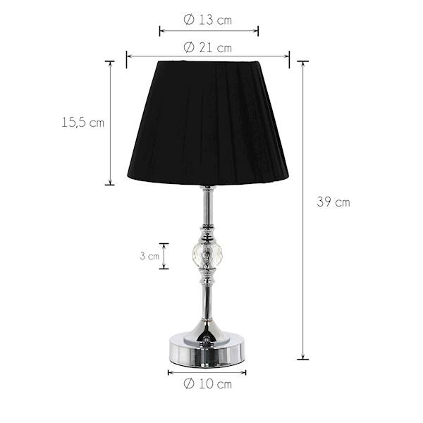 MESSA MSK61  LAMPA STOŁOWA+ABAŻUR FI21cm H=39cm