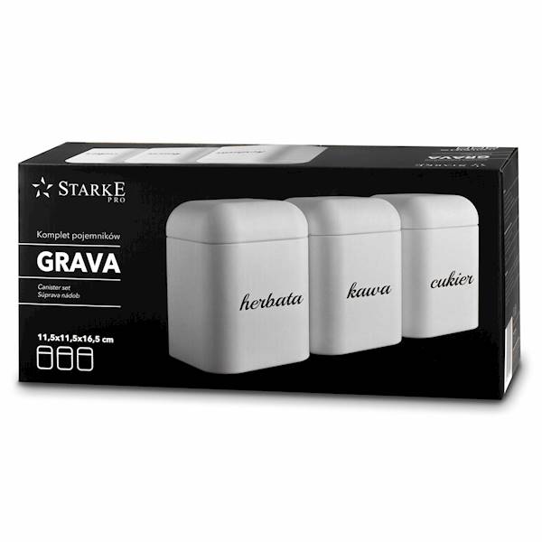 TA.STARKE GRAVA WHITE KPL.3 POJ. KAWA HERB. CUKIER