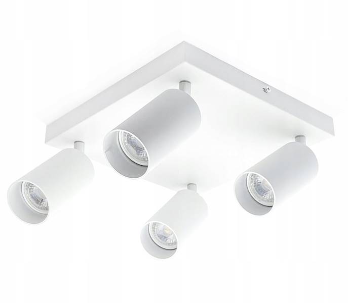 SMART LAMPA SPOT 4XGU10 KWADRAT SM-124W 1631 BIAŁA