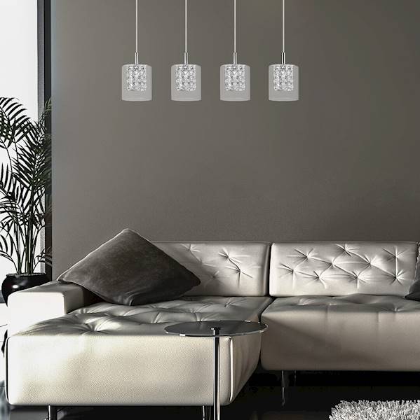 Lampa wisząca Duchess 4xG9 40W chrom/przezroczysty 3116 Rabalux