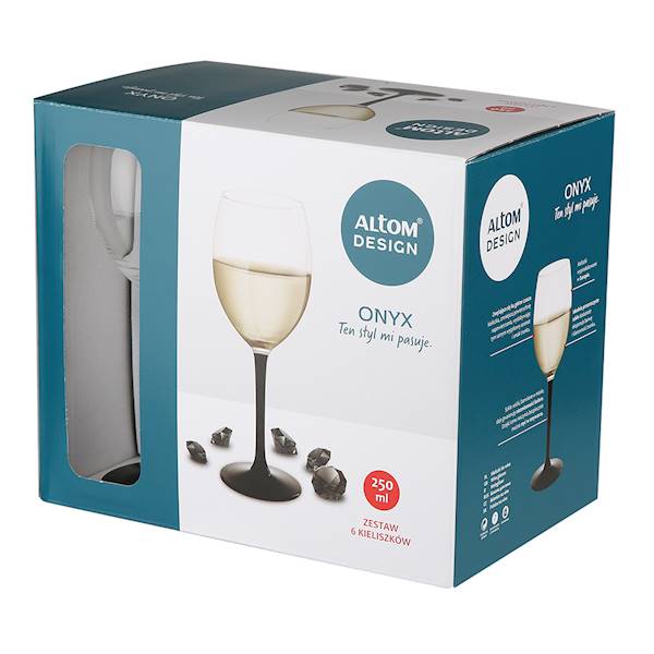 ONYX komplet 6 kieliszków do białego wina 250ml 0103006263 ALTOM