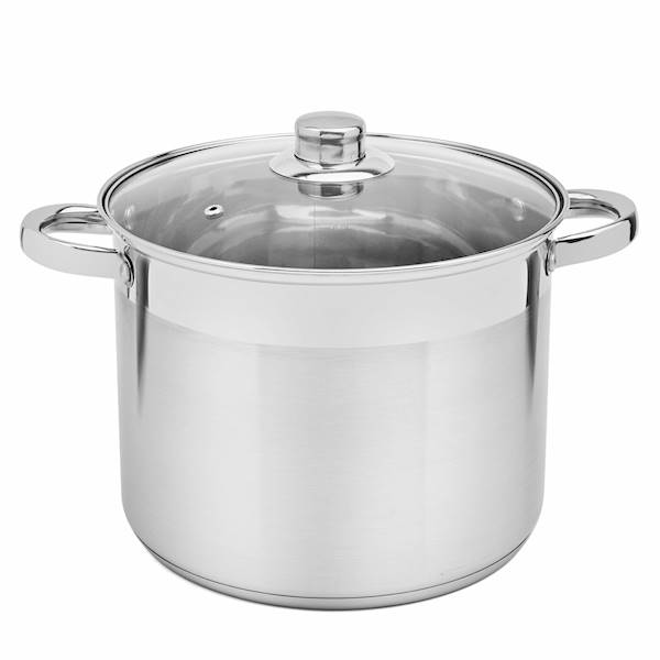 Garnek PROSTY + szklana pokrywa 24cm 8L Tadar