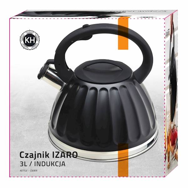 Czajnik IZARO czarny mat indukcja 3L KonigHOFFER