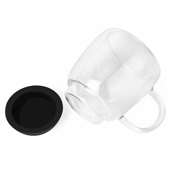 Szklanki termiczne Garet do kawy z silikonowym czarnym dnem 350ml 2 szt. KonigHOFFER