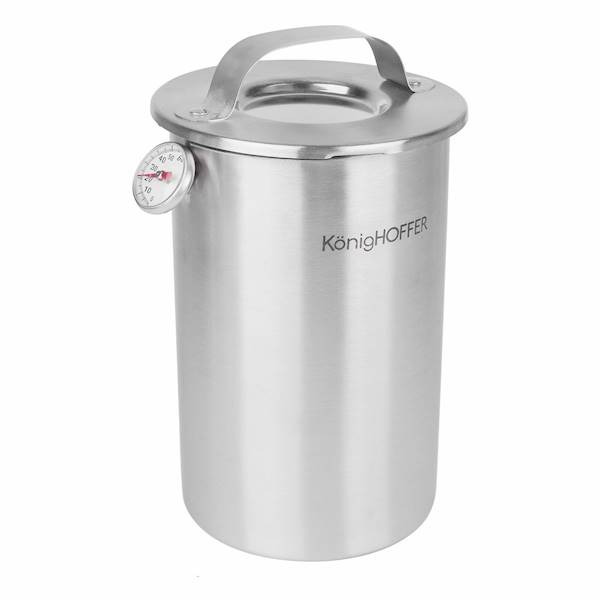 Szynkowar garnek z sitkiem i szklaną pokrywą 16x21cm 1,5+4L KonigHOFFER