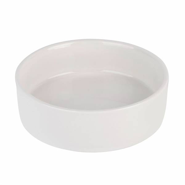 Cukiernica porcelanowa z pokrywką bambusową i łyżeczką 14,5x5cm biała KonigHOFFER
