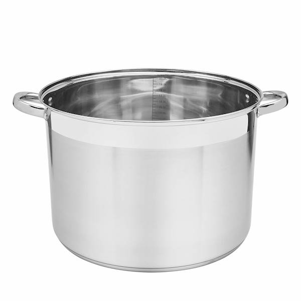 Garnek PROSTY + szklana pokrywa 34cm 20L Tadar